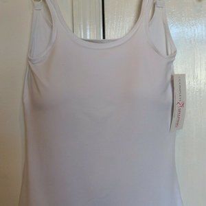 Mastectomy Camisole with Integrated Prosthetics, Medium w C Cup, New, White, NWT